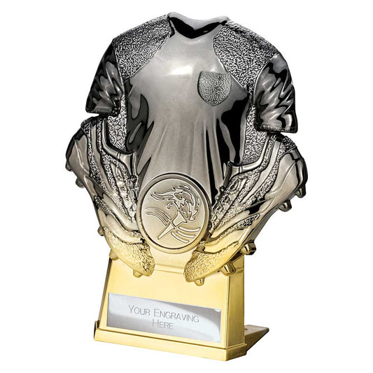 Invincible Football Heavyweight Shirt Gunmetal to Gold