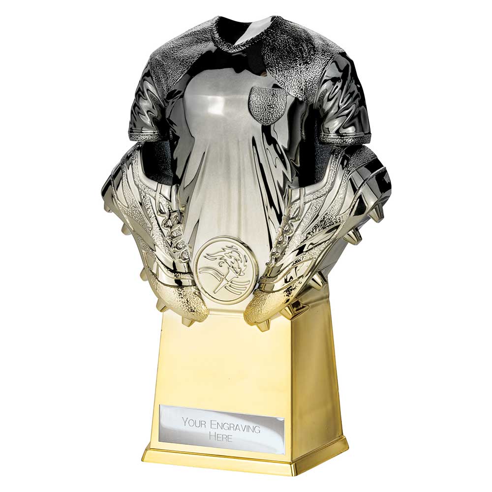 Invincible Football Heavyweight Shirt Gunmetal to Gold