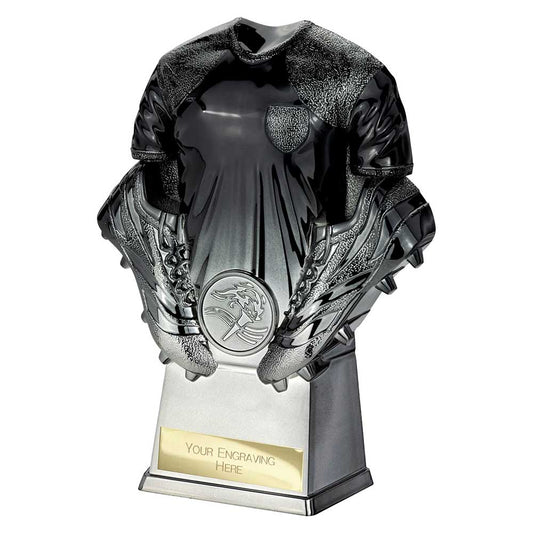 Invincible Football Heavyweight Shirt Carbon Black to Gunmetal