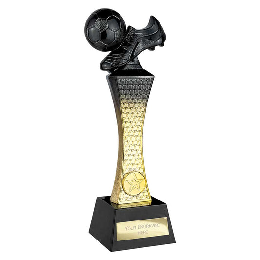 Raider Football Boot and Ball Award Carbon Black & Gold