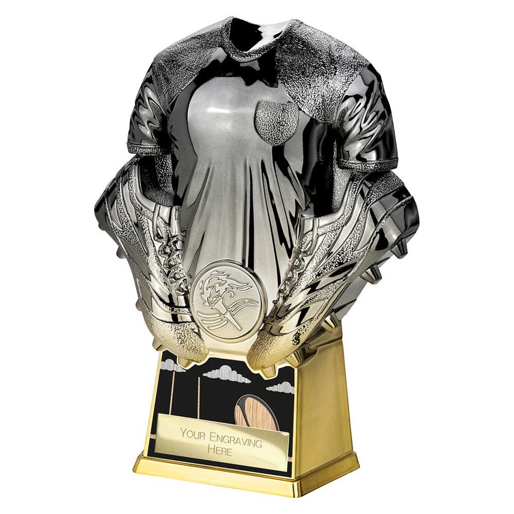 Invincible Rugby Shirt Heavyweight Award Gunmetal & Gold