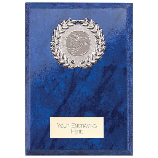 Reward Wreath Plaque Azure Blue