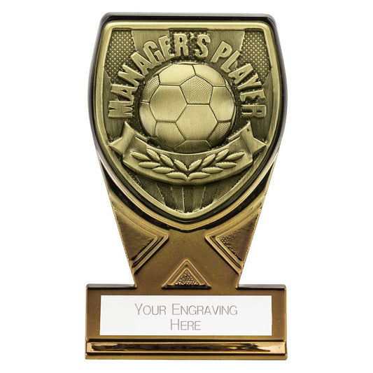 Fusion Cobra Managers Player Plaque Award Black & Gold