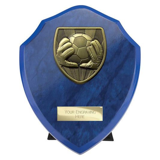 Cobra Shield Football Goal Keeper Award Azure Blue