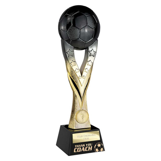 Extreme Football Thank You Coach Award Carbon Black & Gold
