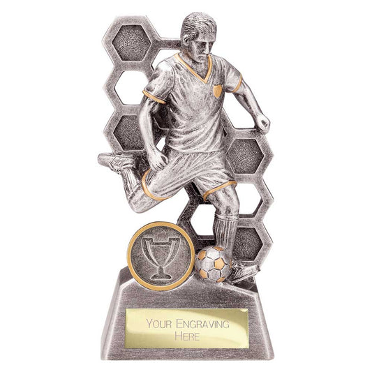 Dynamo Male Football Award Antique Silver & Gold