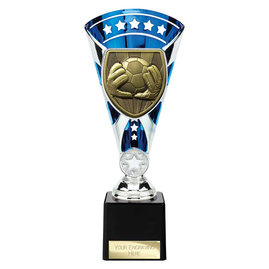 Cobra Star Cup Football Goal Keeper Silver & Blue