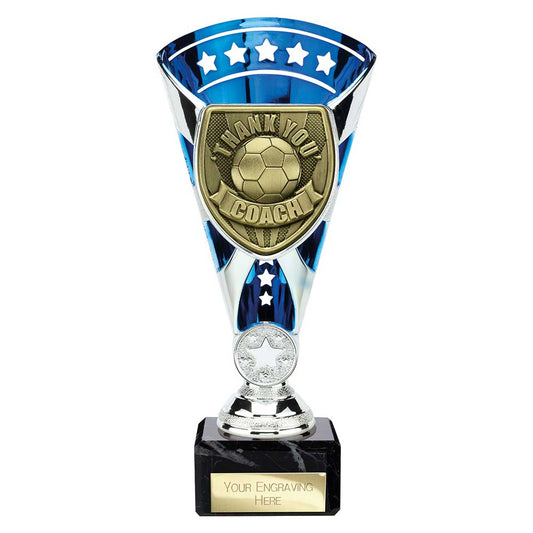 Cobra Star Cup Thank you Coach Silver & Blue
