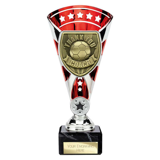 Cobra Star Cup Thank you Coach Silver & Red