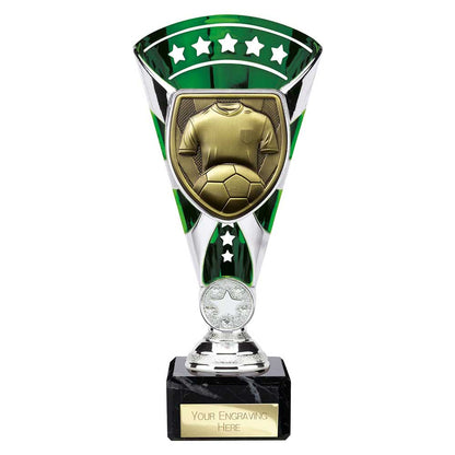 Cobra Star Cup Football Shirt & Ball Silver & Green