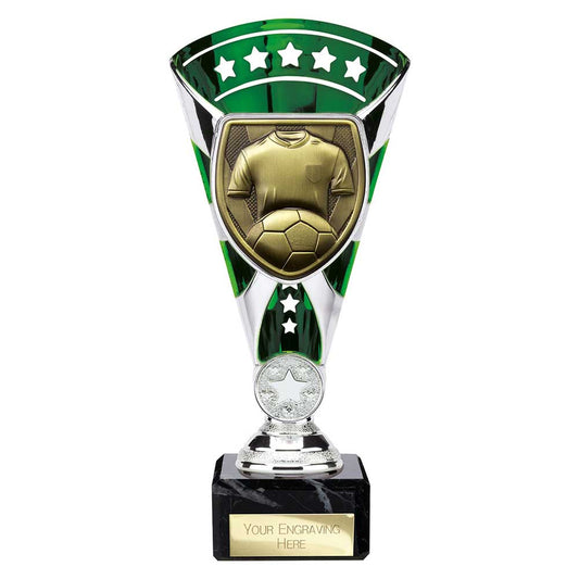 Cobra Star Cup Football Shirt & Ball Silver & Green
