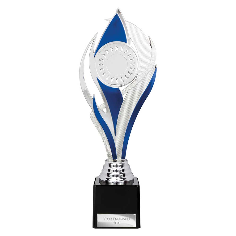 Volcano Trophy Silver & Blue