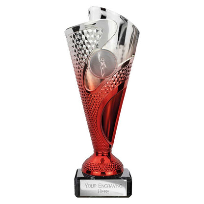 Rodeo Trophy Silver & Red