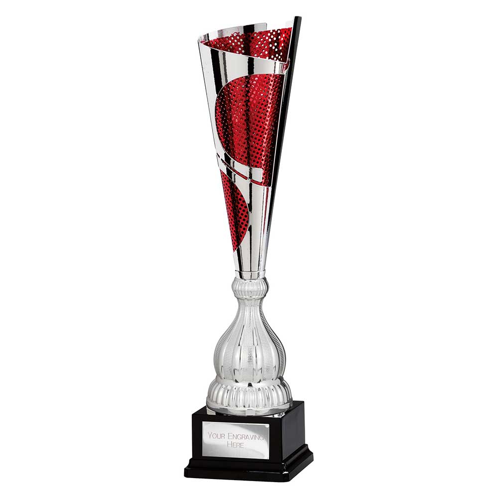 Quest Laser Cut Cup Silver & Red