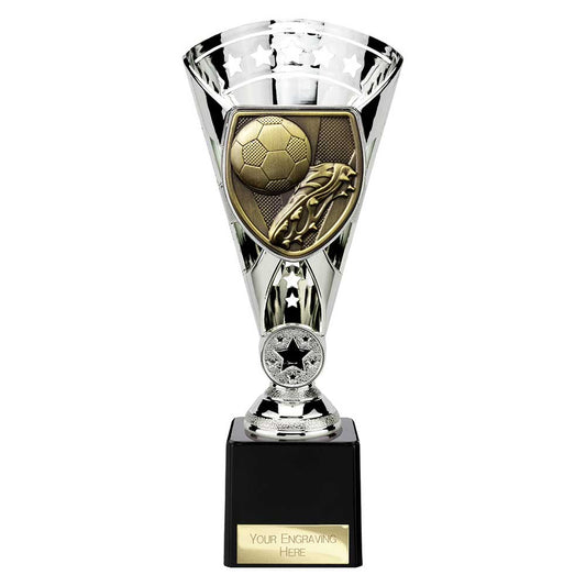 Cobra Star Cup Football Boot & Ball Silver
