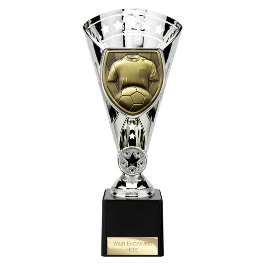Cobra Star Cup Football Shirt & Ball Silver