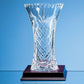 Lead Crystal Panelled Flared Vase