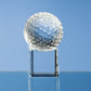 Optical Crystal Golf Ball on Clear Base