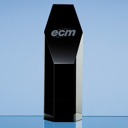 Onyx Black Optic Hexagon Award
