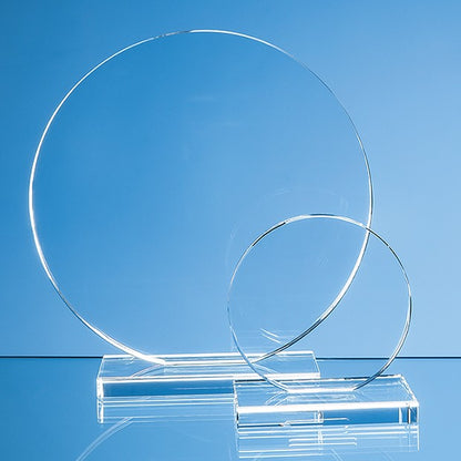 Clear Glass Circle Award