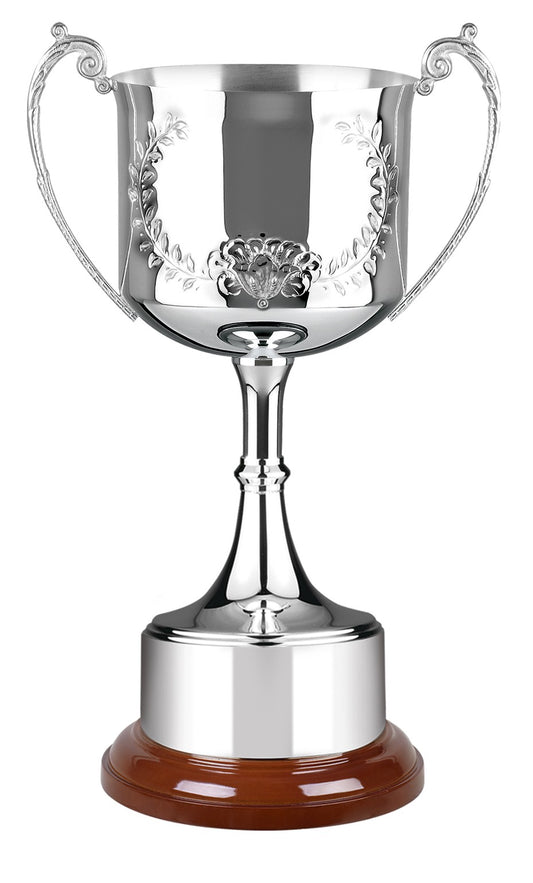 Silver Plated Hand Chased Hudson Cup - 2 Sizes