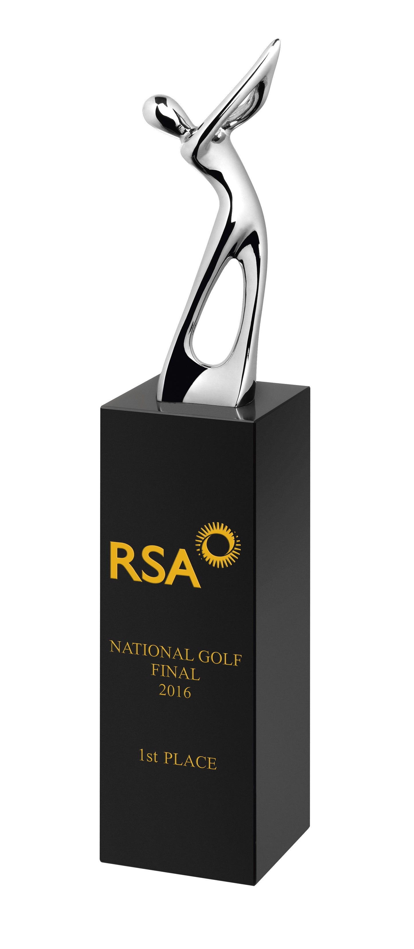 Blk Crystal and Metal Golfer Award