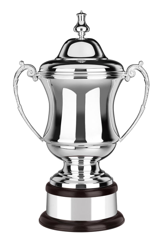 Hand Chased Silver Plated Conquerors Challange Cup