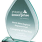 Jade Glass Teardrop Award