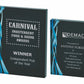 Rectangular Blue Glass Award - Black Background