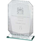 Jade Glass Rectangle With Silver Lined Edges - Available in 3 Sizes