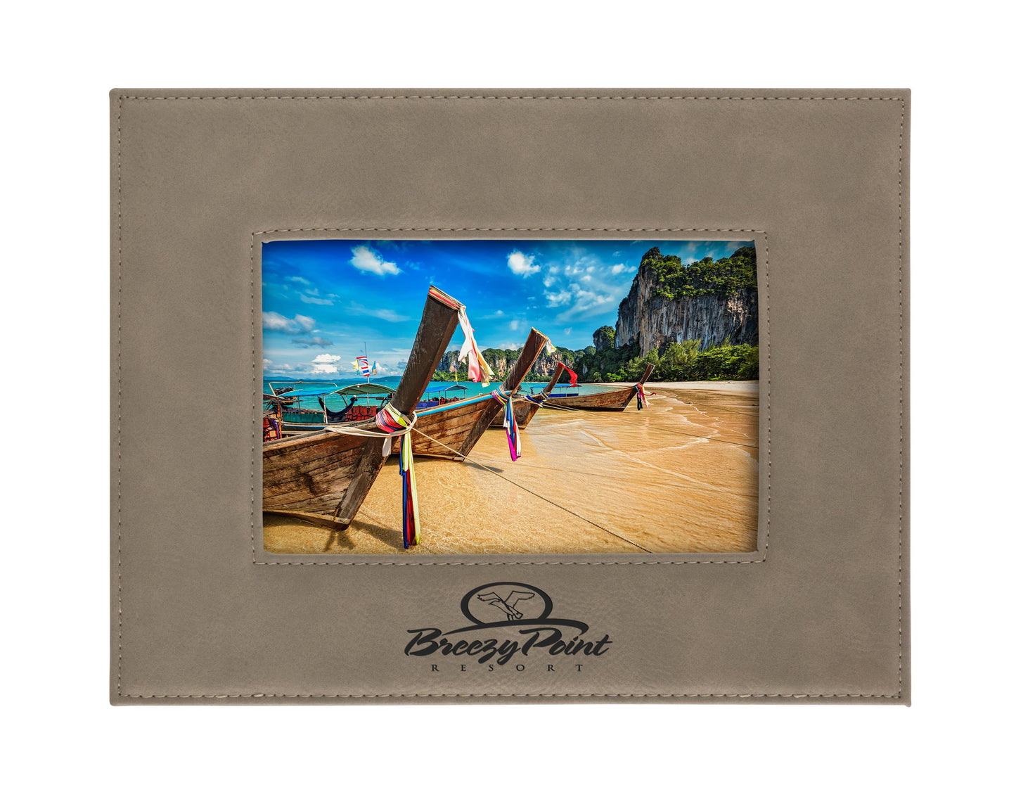 Leatherette Brown Photoframe