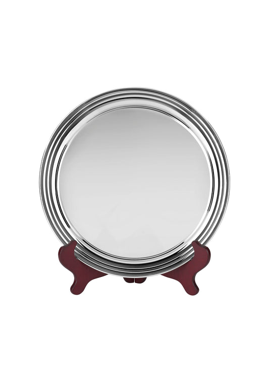 Heavy Nickel Plated Salver with Plain Edge - 4 Sizes